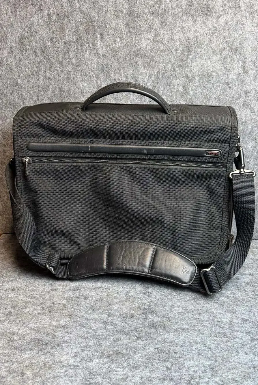TUMI Alpha Expandable Nylon Laptop Messenger Briefcase Bag